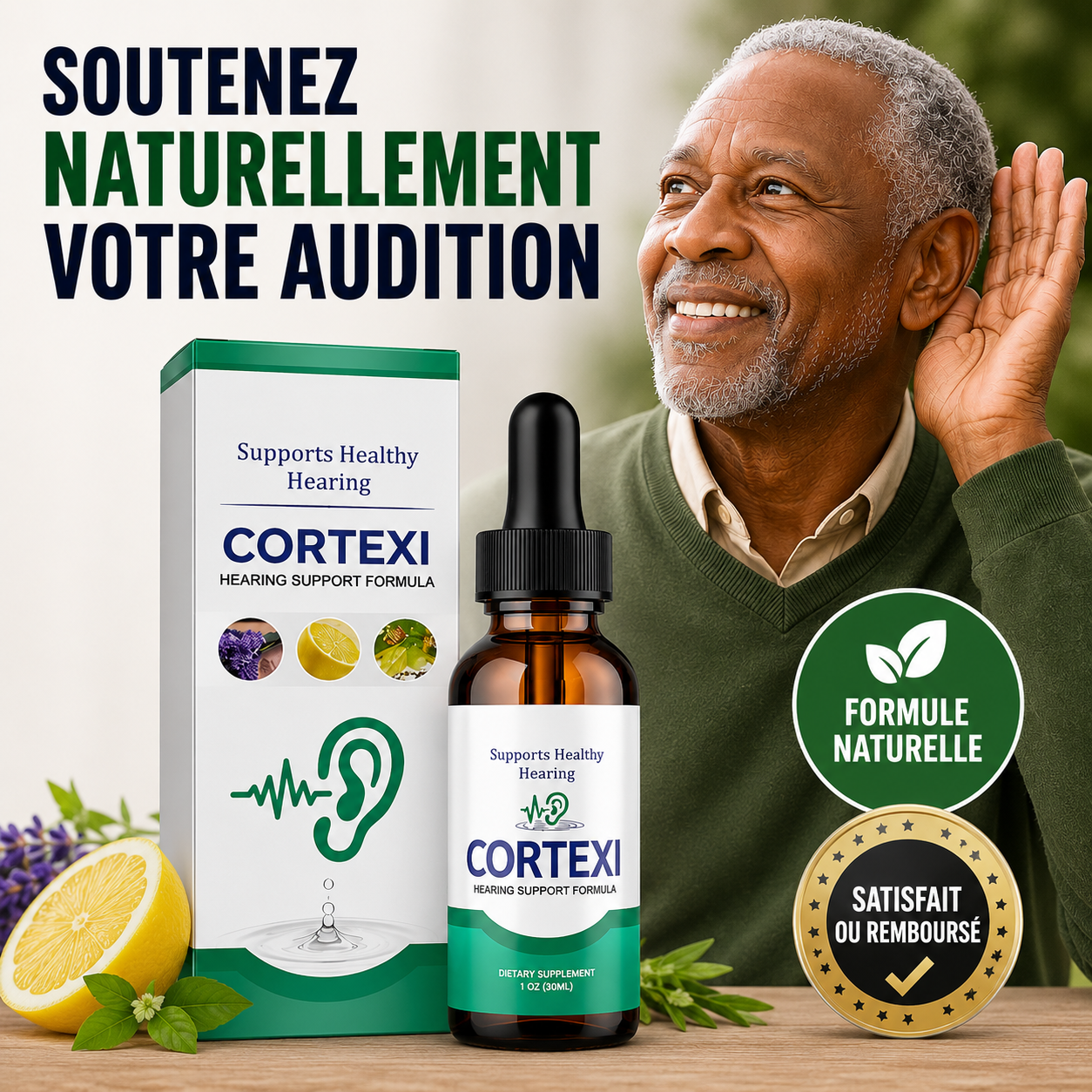 Cortexi — Gouttes de Soutien Auditif Naturelles 30ml